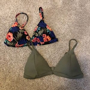 2 size medium Hollister bathing suit tops